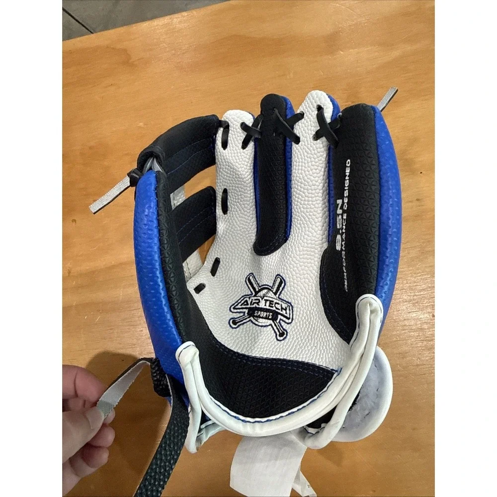 Franklin 8.5N Baseball Glove Youth Child Blue Black White Airtech Sports